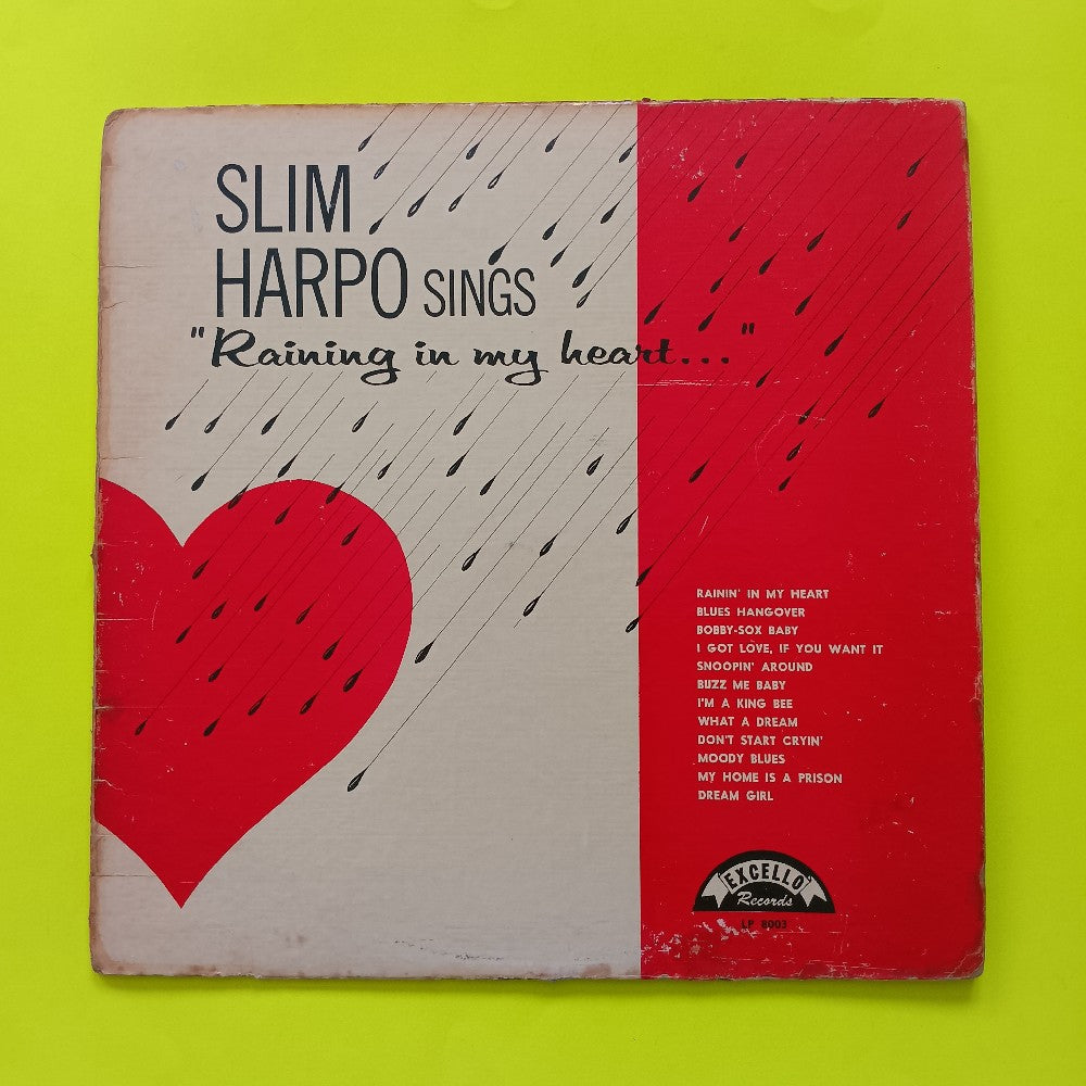 Slim Harpo - Sings It's Raining In My Heart / OG DG Mono - 1961 - LP 8003 - Used - VG+ - Vinyl