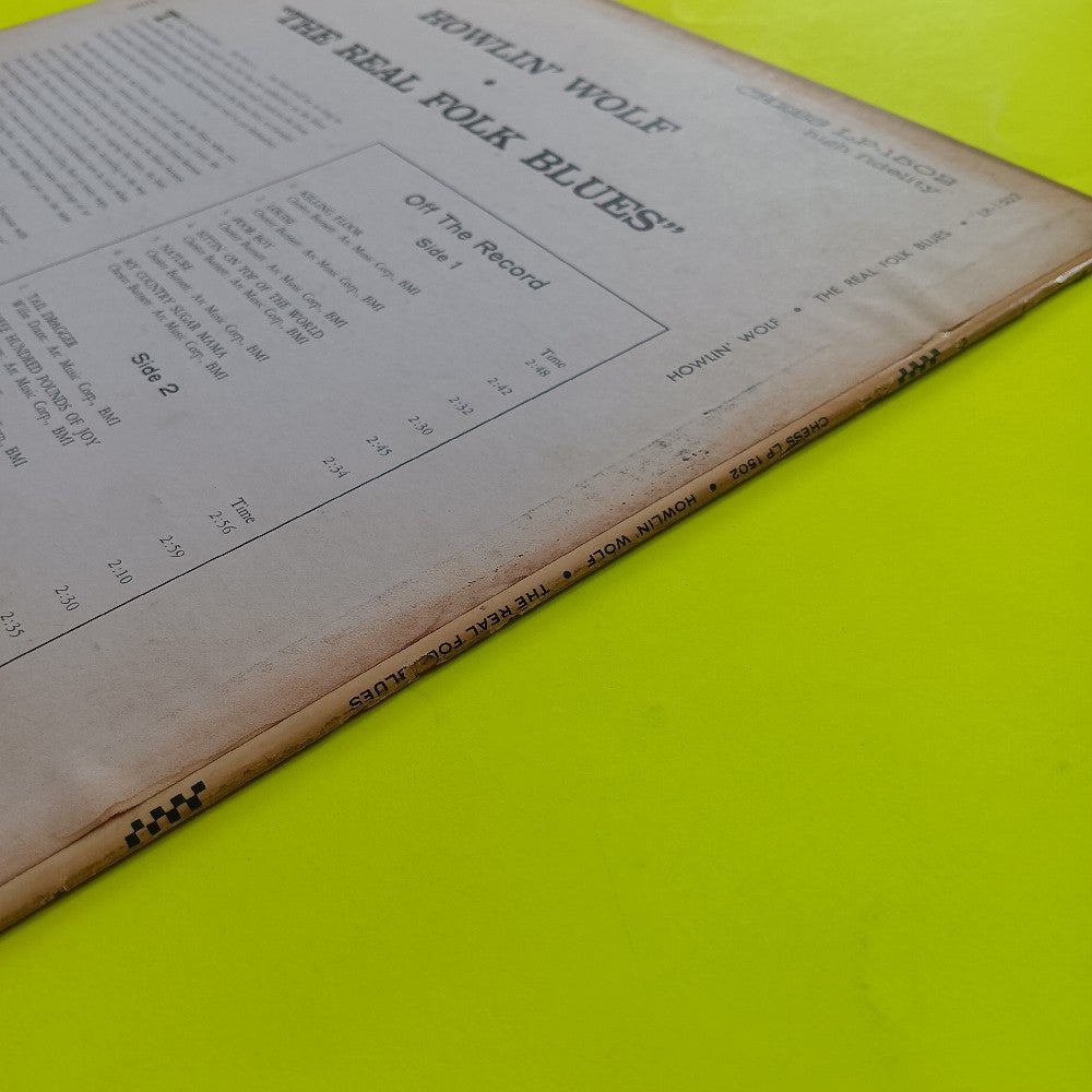 Howlin' Wolf - The Real Folk Blues OG MONO - 1966 - Chess LP 1502 - Used - VG+ - Vinyl