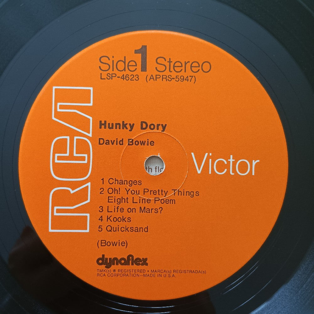 David Bowie - Hunky Dory OG Textured Matte Cover - 1971 - LSP 4623 - Used - VG+ - Vinyl