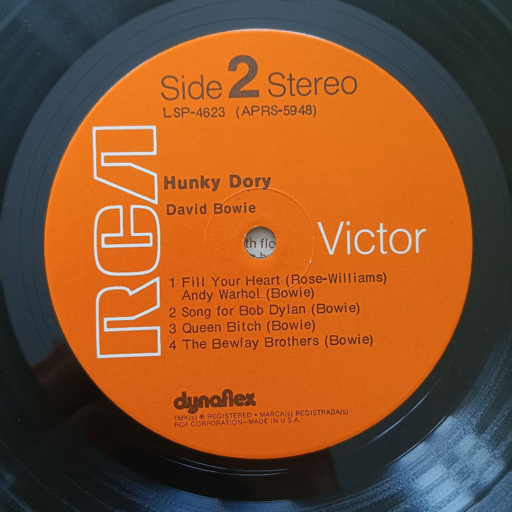 David Bowie - Hunky Dory OG Textured Matte Cover - 1971 - LSP 4623 - Used - VG+ - Vinyl