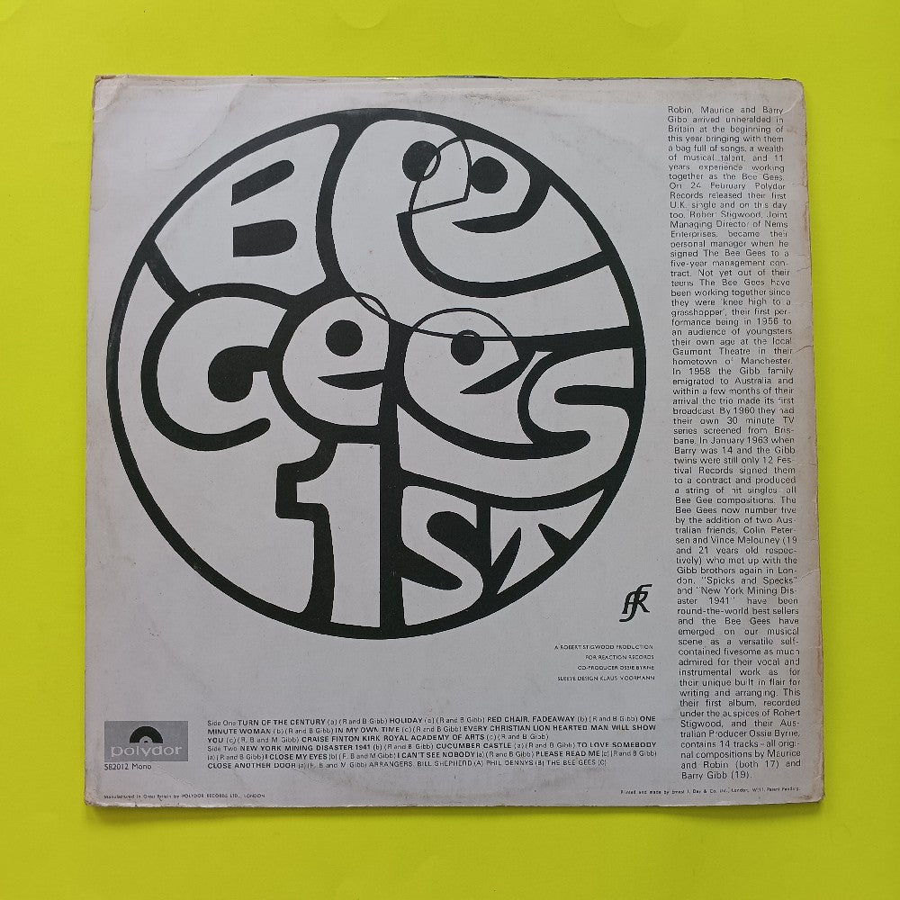 Bee Gees - Bee Gees' 1st OG UK - 1967 - 582012 - Used - VG+ - Vinyl