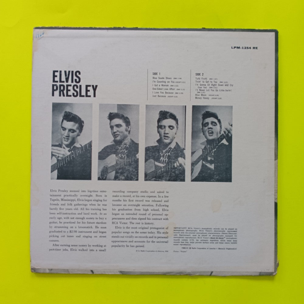 Elvis Presley - Elvis Presley Self Titled Mono - 1958 - LPM 1254