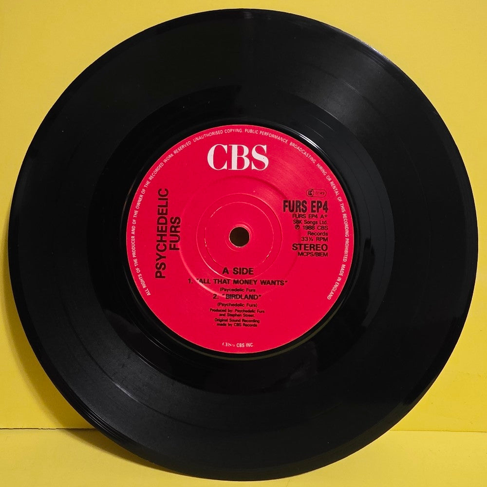 The Psychedelic Furs - 7" - All That Money Wants - 1988 - FURS EP4 - Used - VG++ - Vinyl