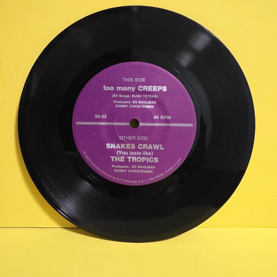 Bush Tetras - To Many Creeps - 1980 - 99-02 - Used - VG++ - Vinyl