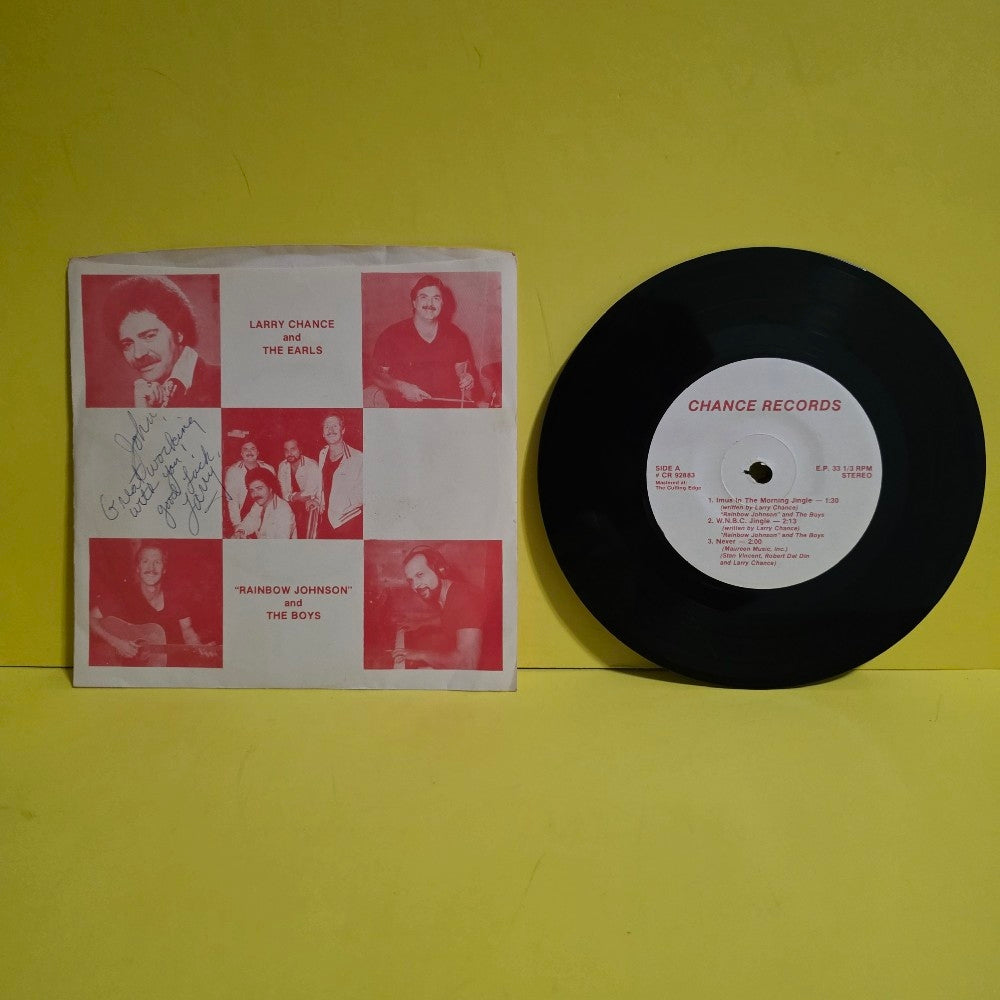 Larry Chance And The Earls - Rainbow Johnson And The Boys / 7" Autographed  - 1983 - CR 92883 - Used - VG++ - Vinyl