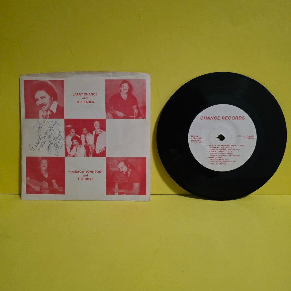 Larry Chance And The Earls - Rainbow Johnson And The Boys / 7" Autographed  - 1983 - CR 92883 - Used - VG++ - Vinyl