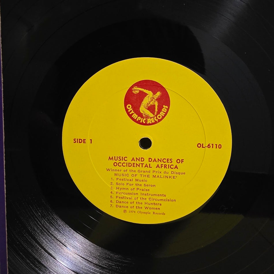 Not On Label  - Music And Dances Of Occidental Africa  - 1974 - 6110 - Used - VG++ - Vinyl