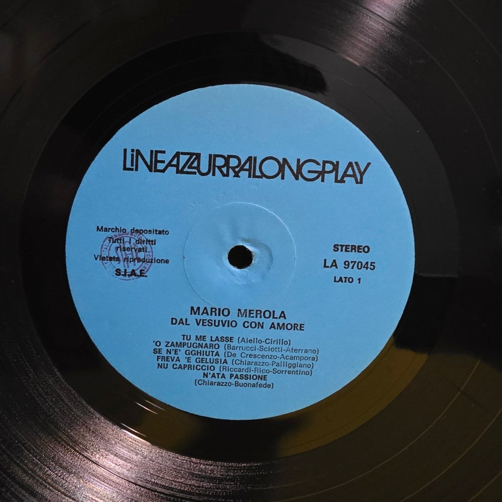 Mario Merola - Dal Vesuvio Con Amore RARE - LA 97045 - Used - VG++ - Vinyl