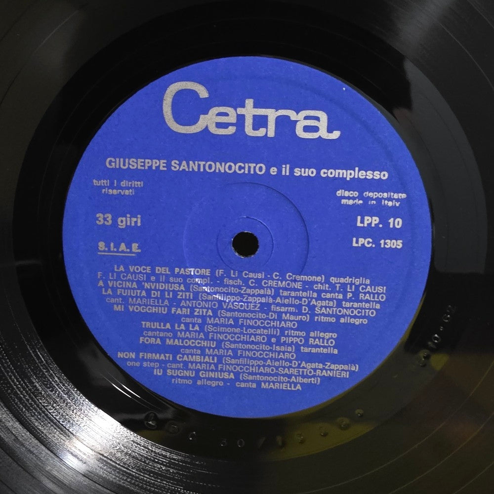 Giuseppe Santonocito - Folklore Siciliano Vol.2 - LPP. 10 - Used - VG+ - Vinyl