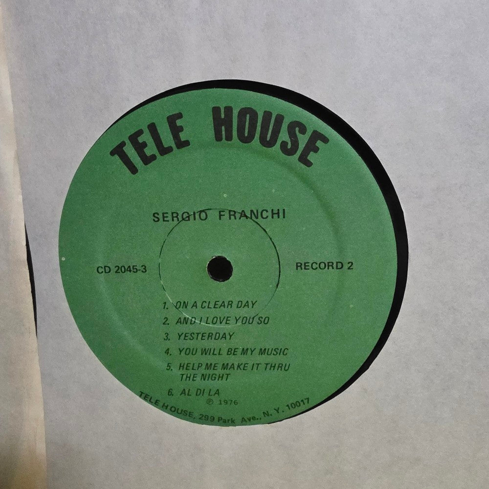 Sergio Franchi  - Tele House Presents Sergio Franchi - 1976 - CD 2045 - Used - EX - Vinyl