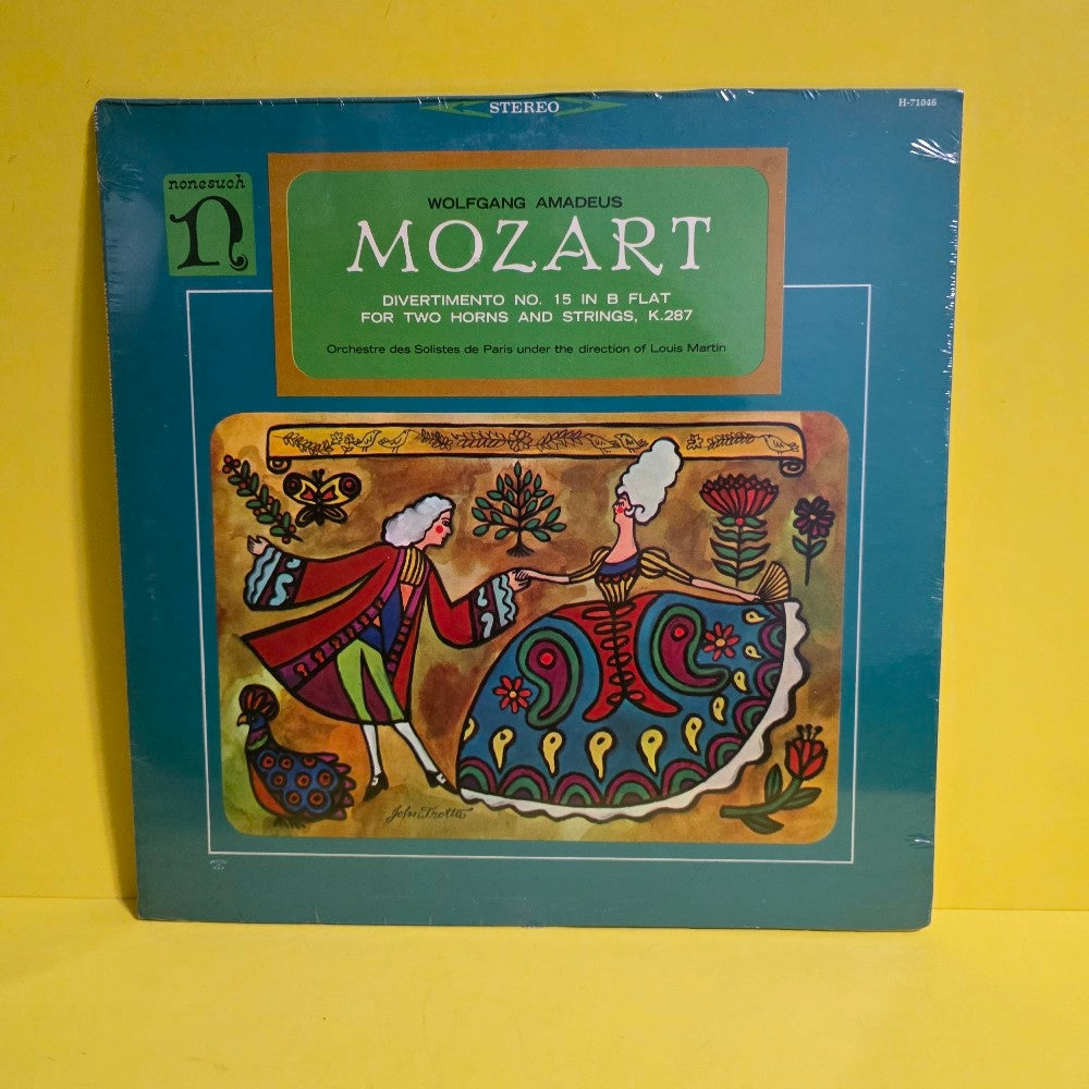 Wolfgang Amadeus Mozart  - Divertimento No.15 B Flat Two Horns And Strings,K.286 - 1965 - H-71047 - New - Sealed - Vinyl