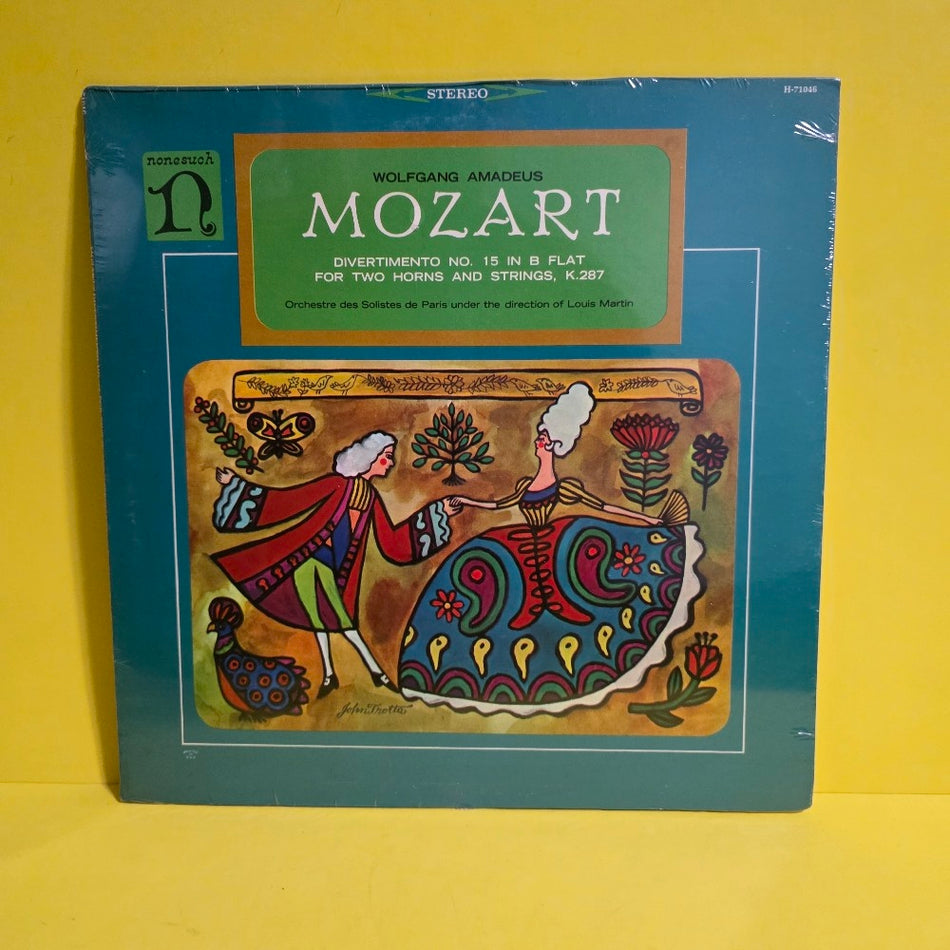 Wolfgang Amadeus Mozart  - Divertimento No.15 B Flat Two Horns And Strings,K.286 - 1965 - H-71047 - New - Sealed - Vinyl