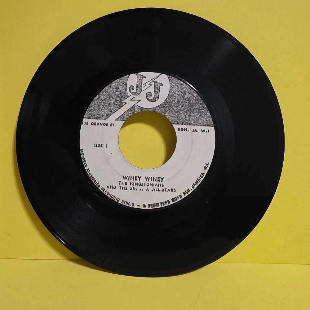 The Kingstonias And The JJ All Star - Windy Winey / I Don't Care RARE 7" - Used - VG+ - Vinyl