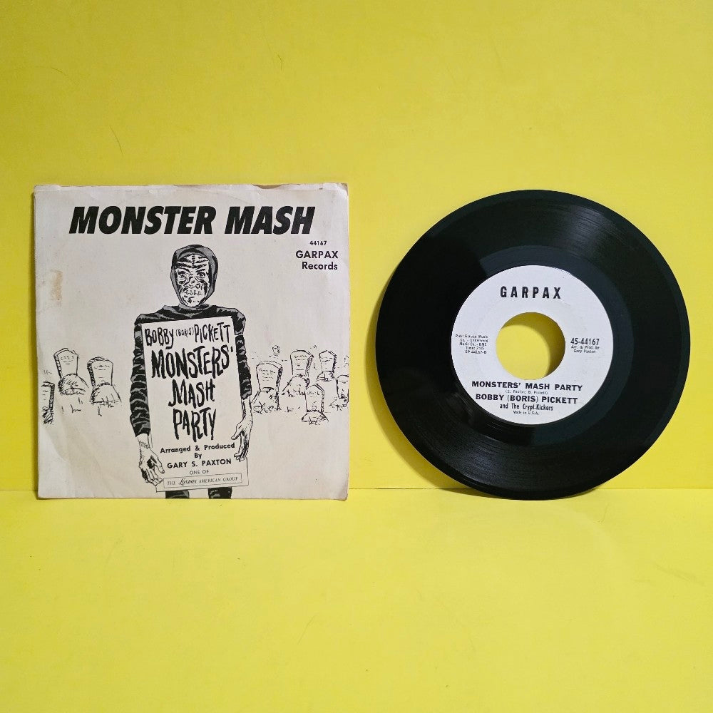 Bobby (Boris) Pickett And The Crypt-Kickers - Monster Mash - 1962 - 45-44167 - Used - VG+ - Vinyl