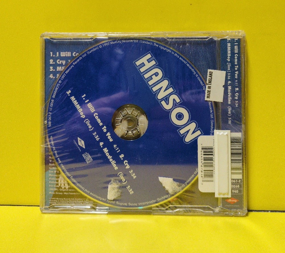 Hanson - I Will Come To You - 1997 - 568 067-2 - New - Sealed - CDs - CD Single - UK Import