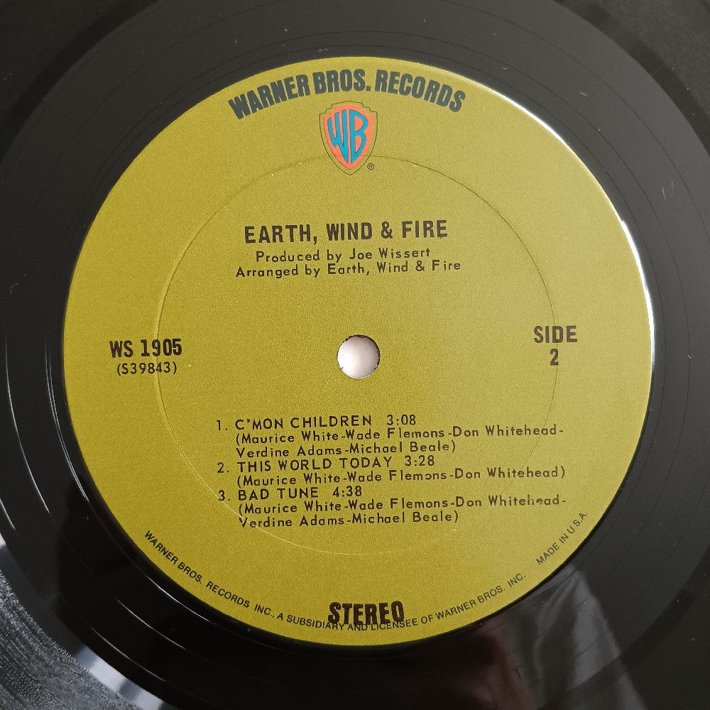Earth Wind & Fire - Earth Wind And Fire / Self Titled OG GREEN - 1971 - WS 1905 - Used - VG+ - Vinyl