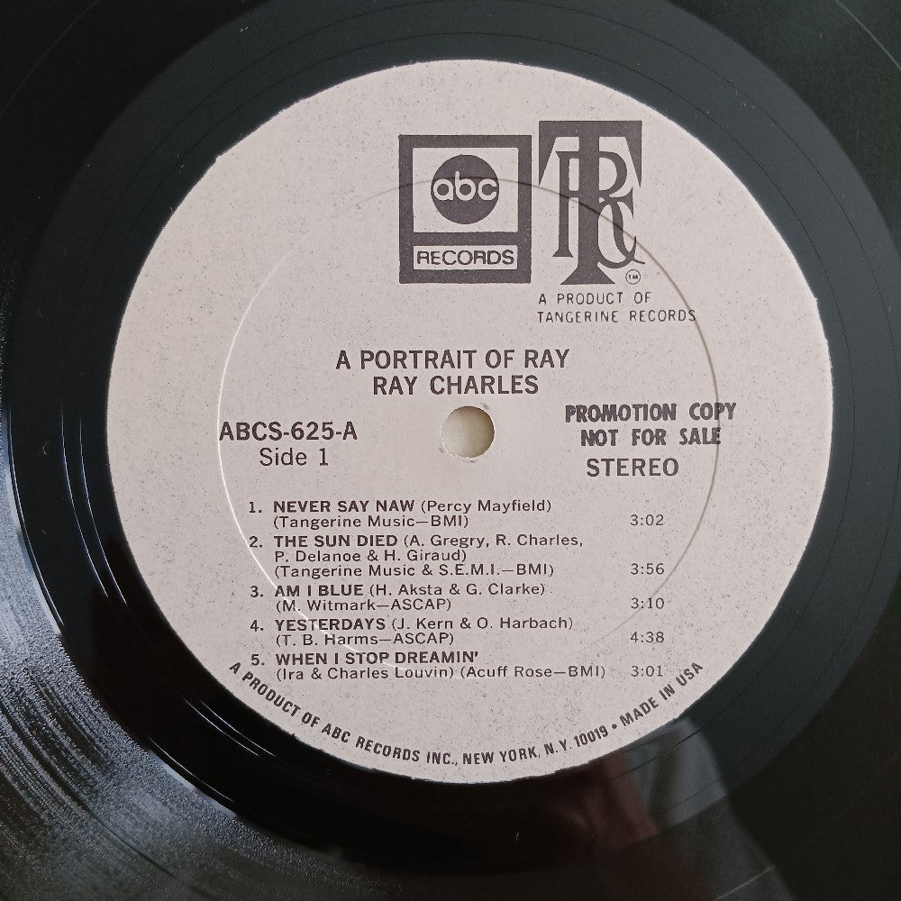 Ray Charles - A Portrait Of Ray PROMO - 1968 - ABCS-625 - Used - VG+ - Vinyl