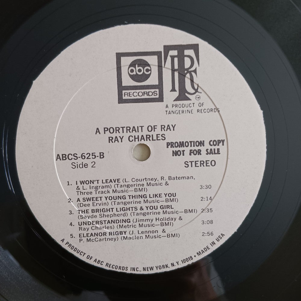Ray Charles - A Portrait Of Ray PROMO - 1968 - ABCS-625 - Used - VG+ - Vinyl