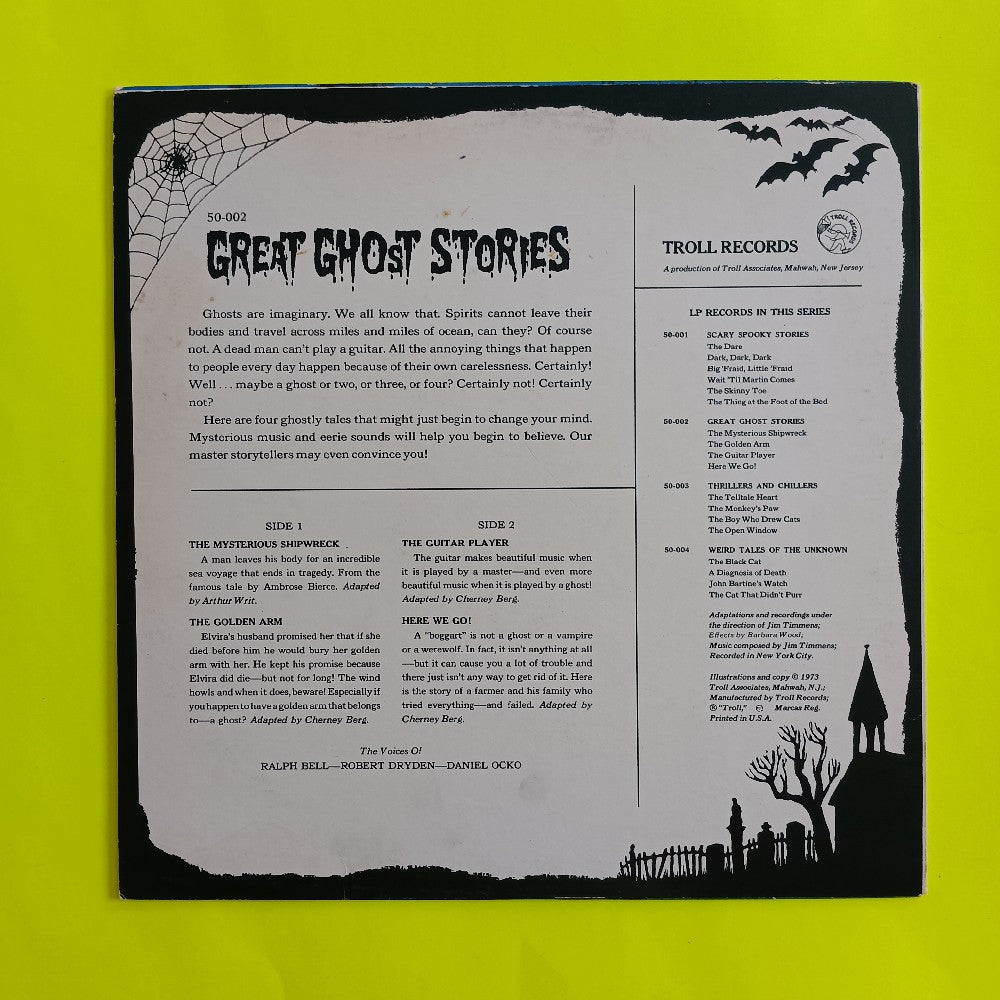 Various - Great Ghost Stories - 1973 - 50-002 - Used - VG+ - Vinyl