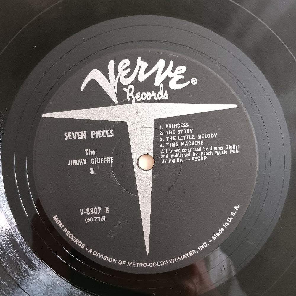 The Jimmy Giuffre 3 - 7 Pieces MONO - 1961 - MG V-8307 - Used - VG++ - Vinyl