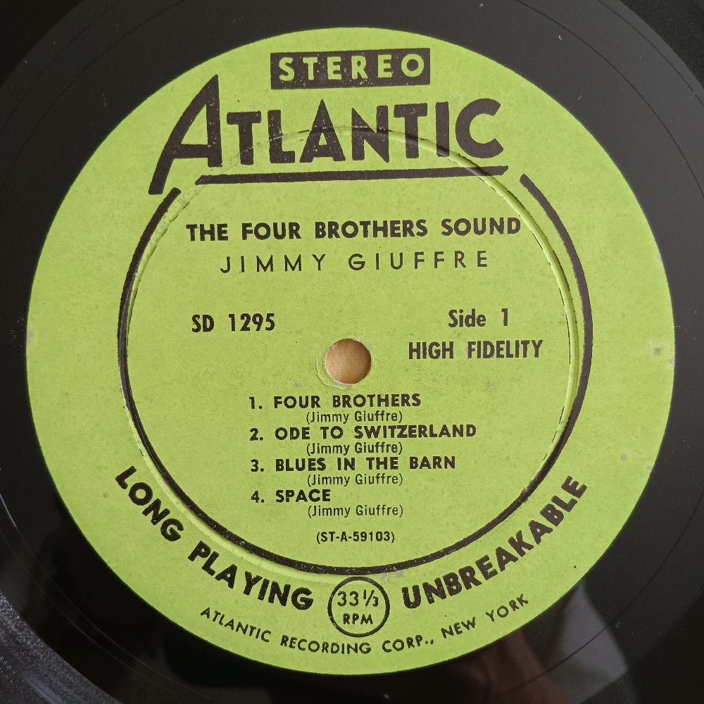 Jimmy Giuffre - The Four Brothers Sound - 1959 - SD 1295 - Used - VG++ - Vinyl