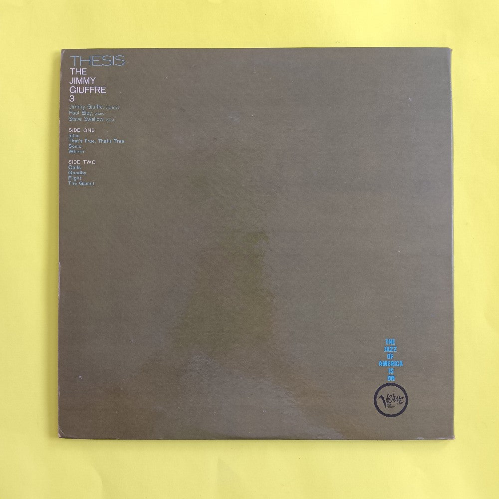 The Jimmy Giuffre  - Thesis OG MONO - 1961 - V-8402 - Used - VG++ - Vinyl