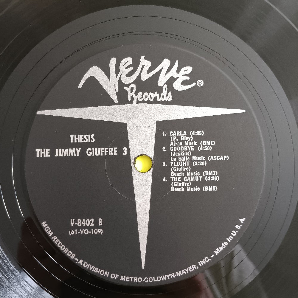 The Jimmy Giuffre  - Thesis OG MONO - 1961 - V-8402 - Used - VG++ - Vinyl
