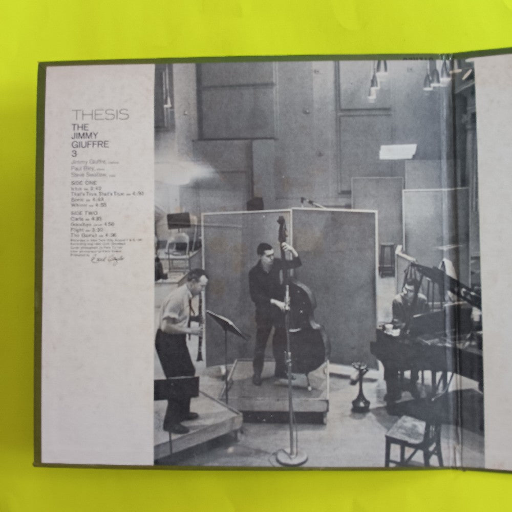 The Jimmy Giuffre  - Thesis OG MONO - 1961 - V-8402 - Used - VG++ - Vinyl