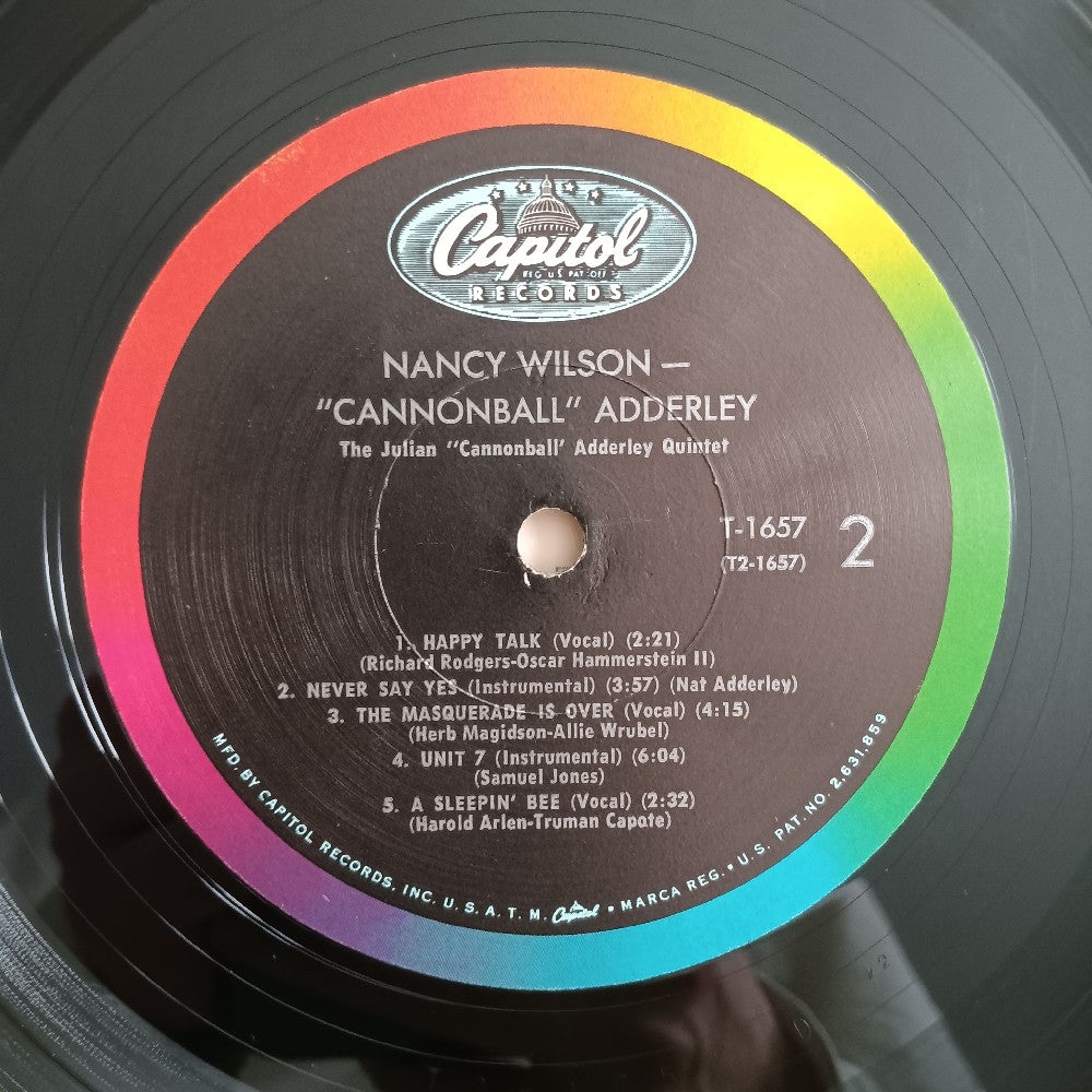 Nancy Wilson / Cannonball Adderley - Self Titled OG MONO - 1962 - T-1657 - Used - VG++ - Vinyl