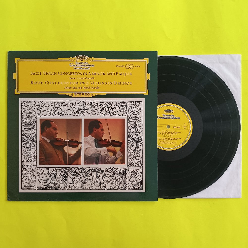 Bach: David & Igor Oistrach - Violin Concerto In A & E ITALY - 138 820 SLPM - Used - VG++ - Vinyl