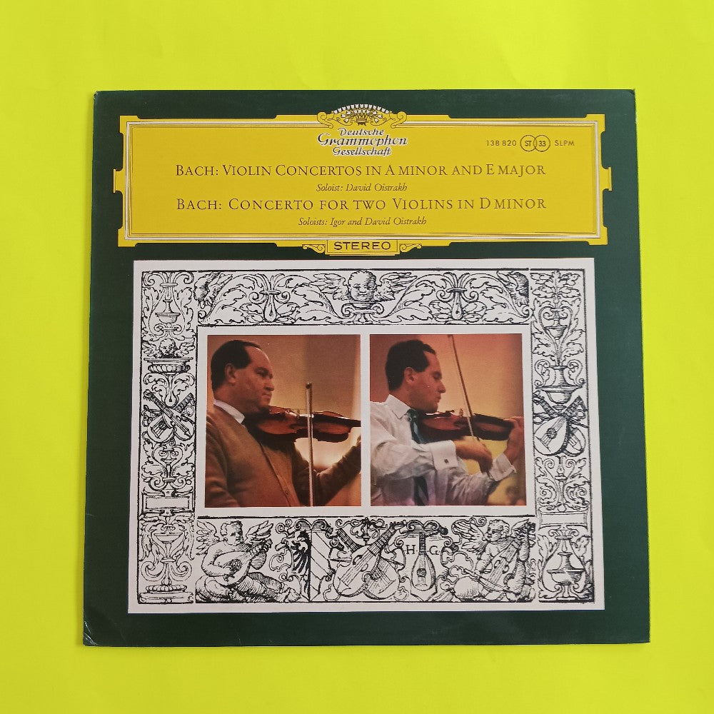 Bach: David & Igor Oistrach - Violin Concerto In A & E ITALY - 138 820 SLPM - Used - VG++ - Vinyl