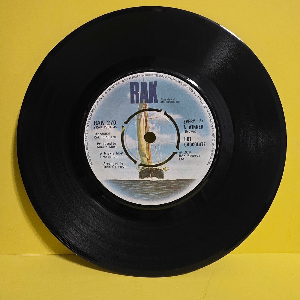 Hot Chocolate  - Every 1's A Winner / Power Of Love - 1978 - RAK 270 - Used - NM - Vinyl