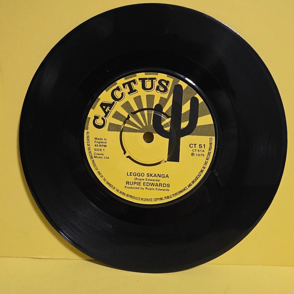 Rupie Edwards - Leggo Skanga 7" UK - 1975 - CT 51 - Used - EX - Vinyl
