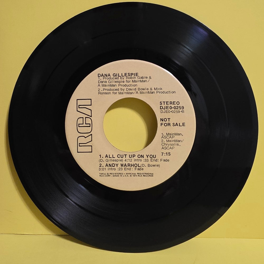 Mick Ronson - Dana Gillespie 7" Promo  - 1974 - DJEO 0259 - Used - EX - Vinyl