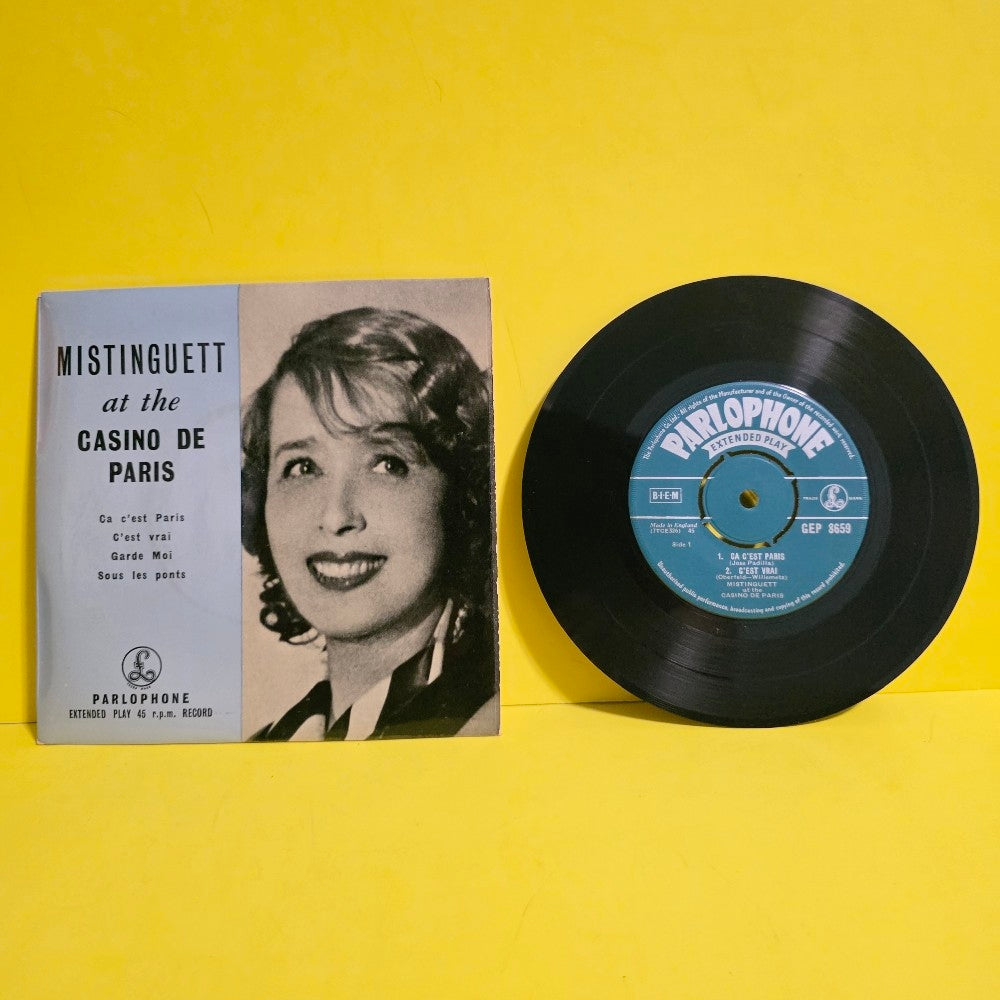Mistinguett  - Mistinguett At The Casino De Paris 7" UK - GEP 8559 - Used - VG++ - Vinyl