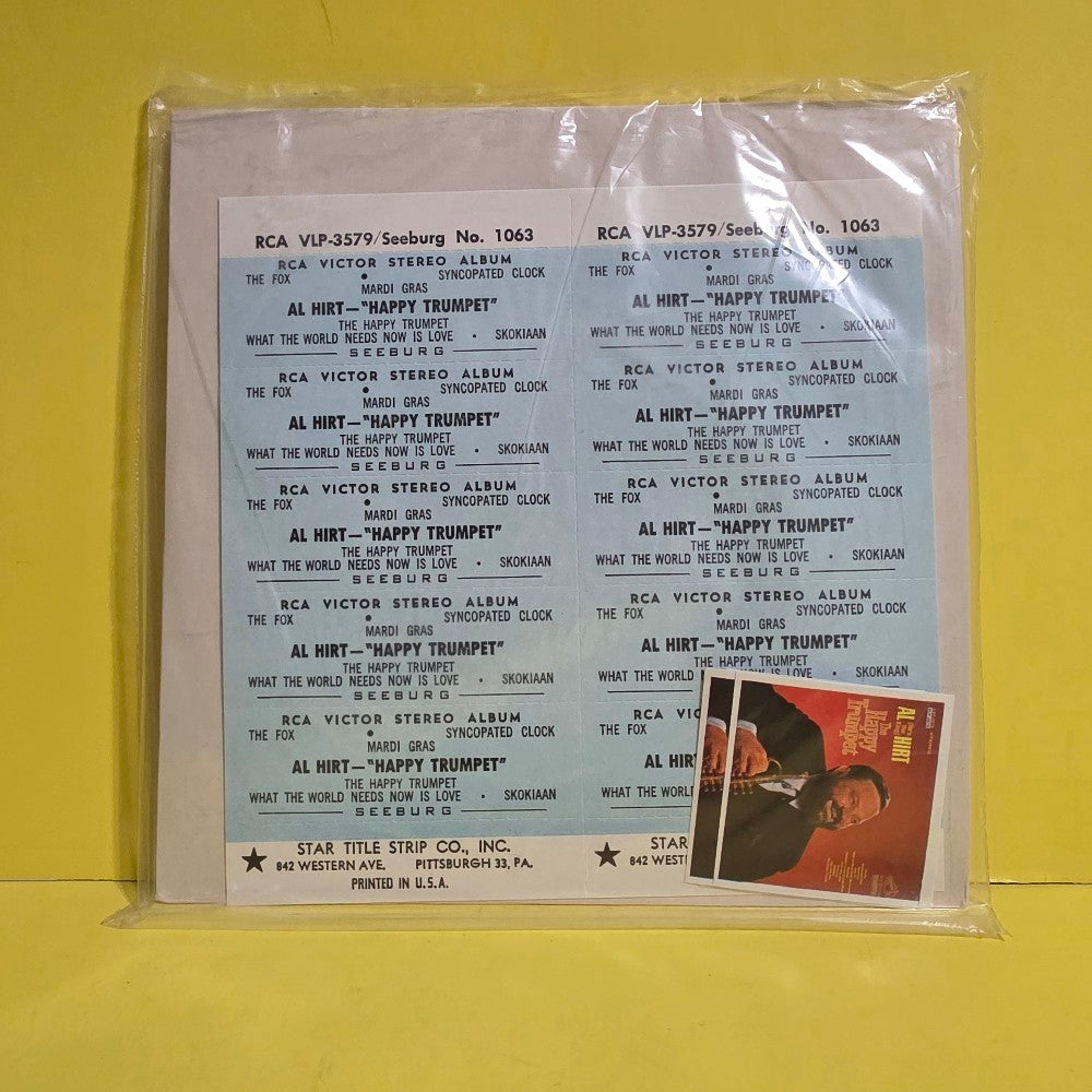 Al (His The King) Hirt - The Happy Trumpet RARE 7" Jukebox Sealed  - 1966 - VLP-3579 - New - Sealed - Vinyl