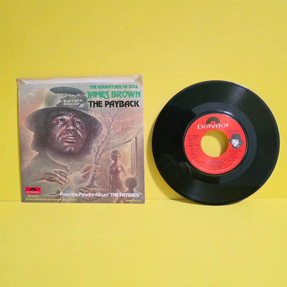 James Brown  - The Payback 7" - 1973 - PD-14223 - Used - EX - Vinyl
