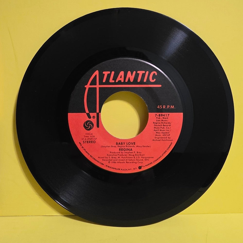 Regina - Baby Love 7" NM - 1986 - 7-89417 - Used - NM - Vinyl