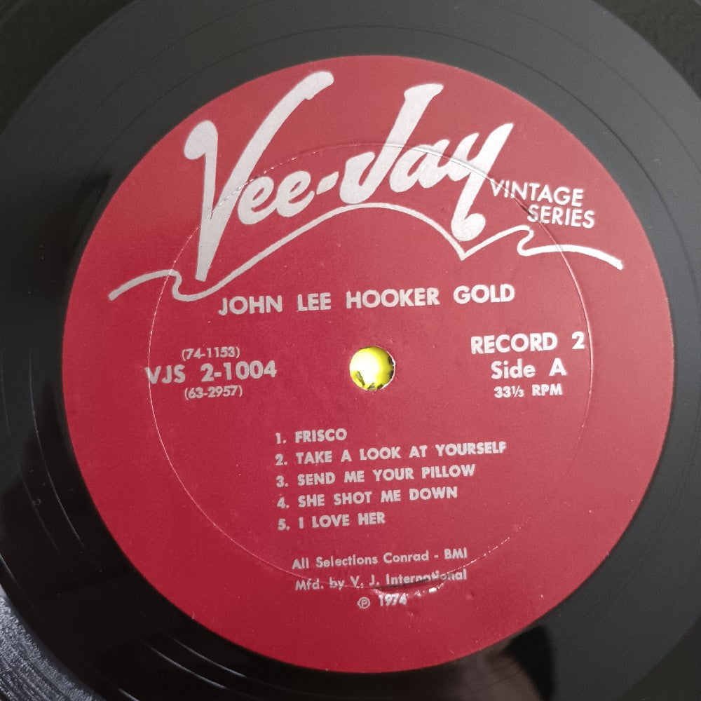 John Lee Hooker - Gold 2LP - 1977 - VJS 2-1004 - Used - VG++ - Vinyl