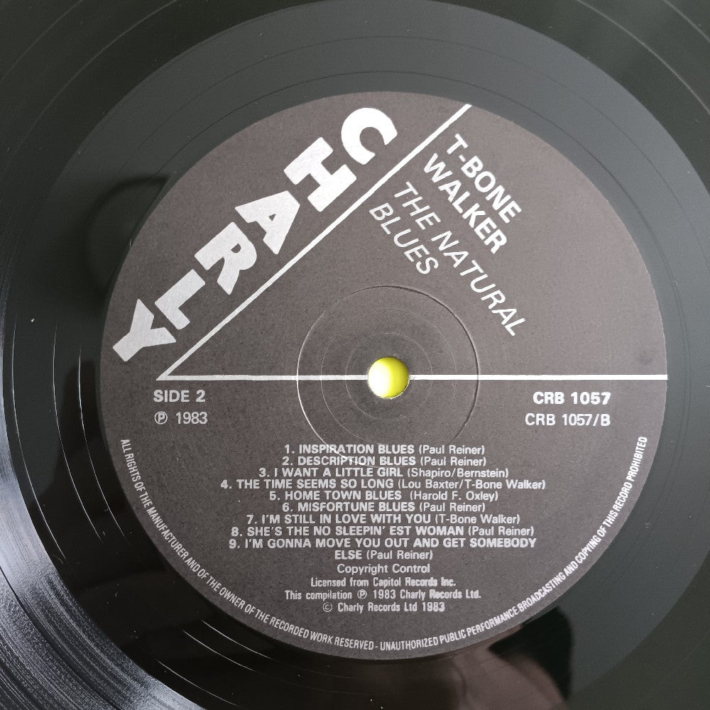 T-Bone Walker - The Natural Blues UK - 1983 - CRB 1057 - Used - VG++ - Vinyl