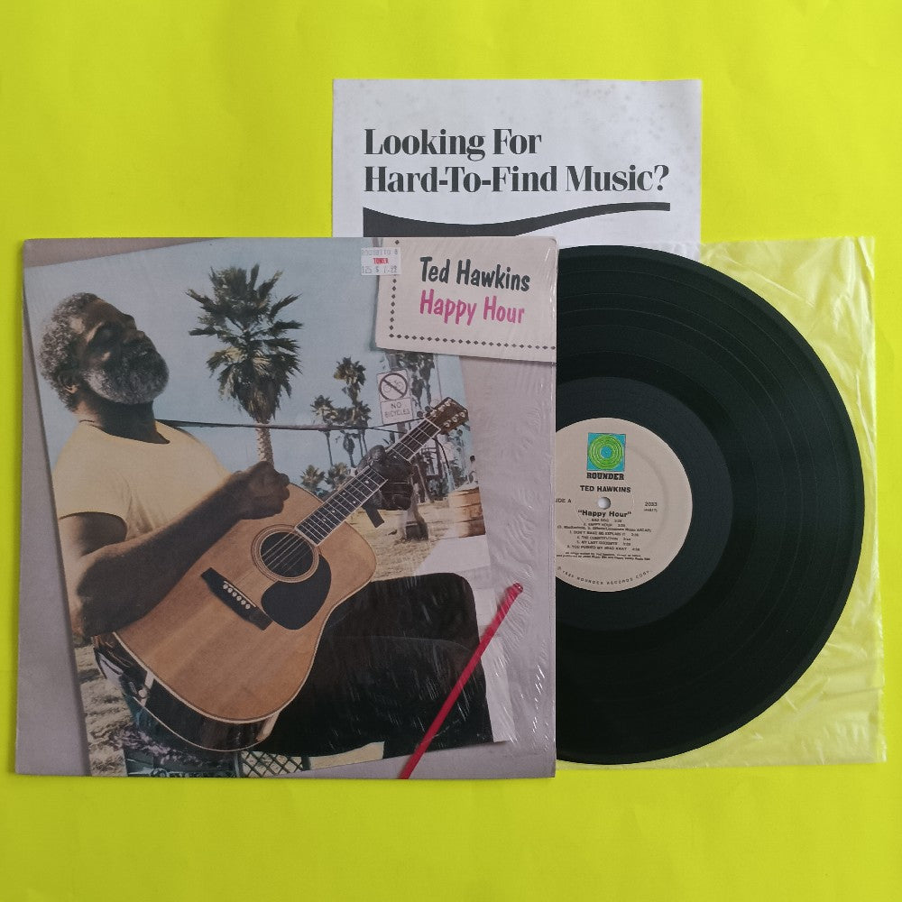 Ted Hawkins - Happy Hour SHRINK - 1986 - Rounder 2033 - Used - EX - Vinyl