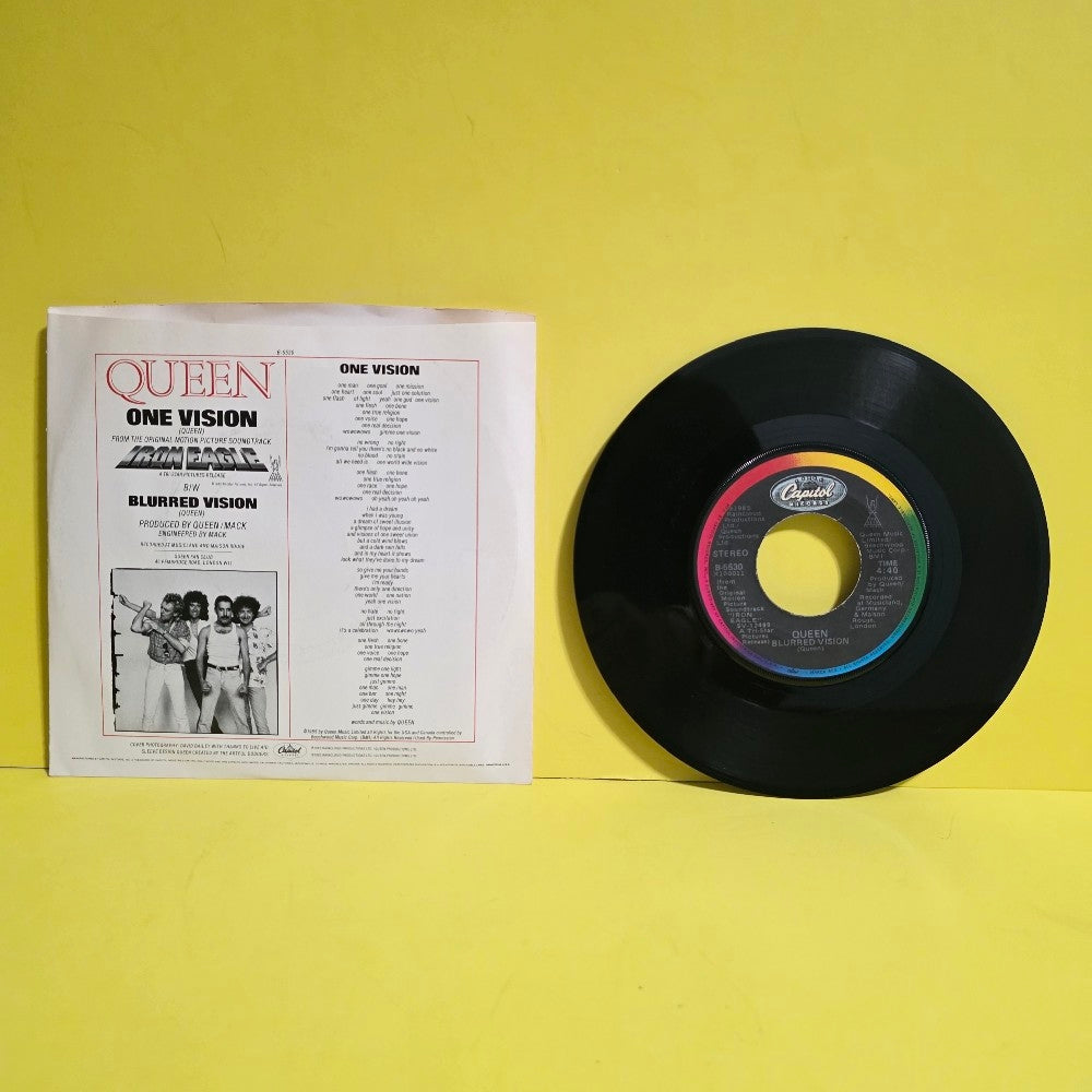 Queen - One Vision 7" - 1985 - B-5530 - Used - VG++ - Vinyl