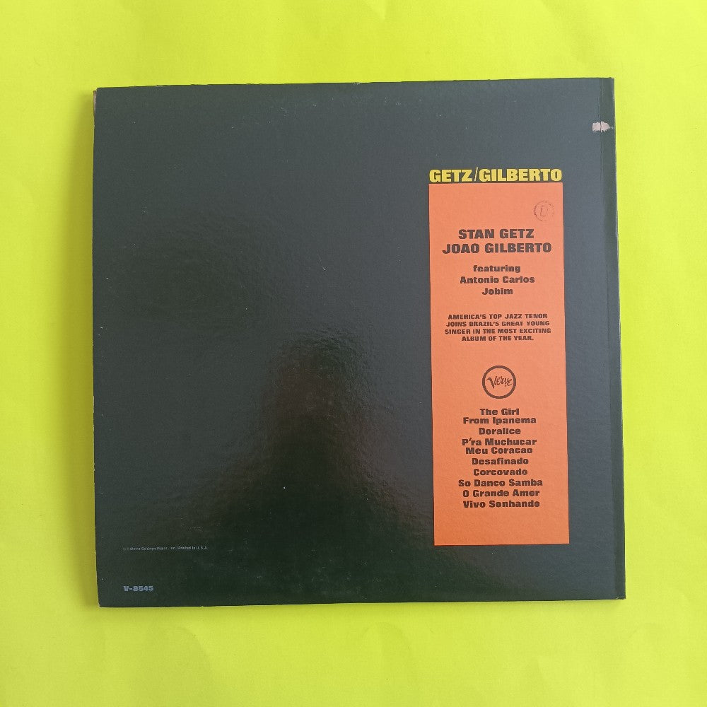 Stan Getz / Joao Gilberto - Getz / Gilberto OG Mono - 1964 - V-8545 - Used - VG++ - Vinyl