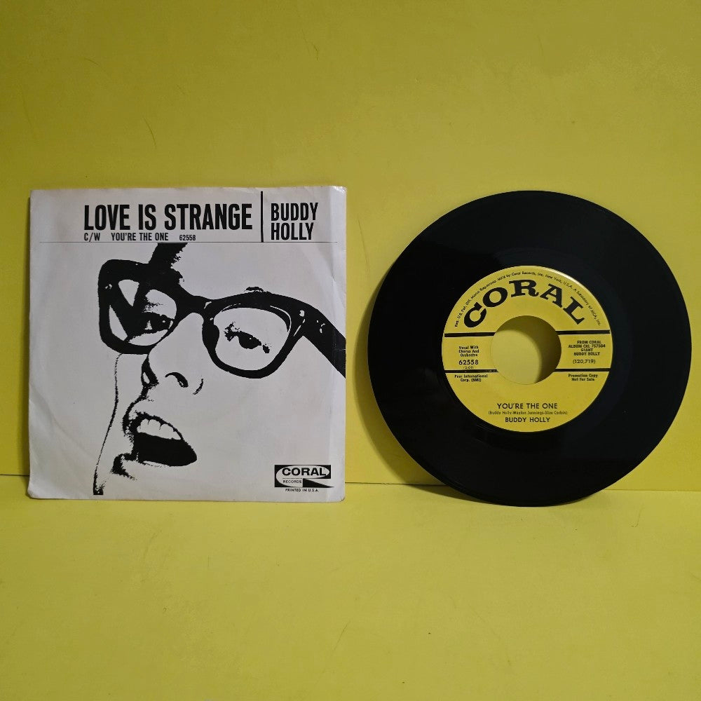 Buddy Holly  - Love Is Strange / You're The One 7" Promo  - 1969 - 62558 - Used - VG++ - Vinyl