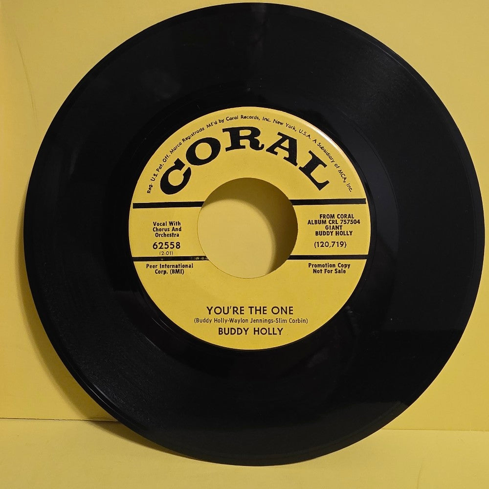 Buddy Holly  - Love Is Strange / You're The One 7" Promo  - 1969 - 62558 - Used - VG++ - Vinyl
