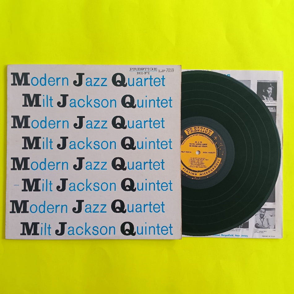 Modern Jazz Quartet & Milt Jackson - MJQ Mono DG - 1958 - PRLP 7059 - Used - VG++ - Vinyl