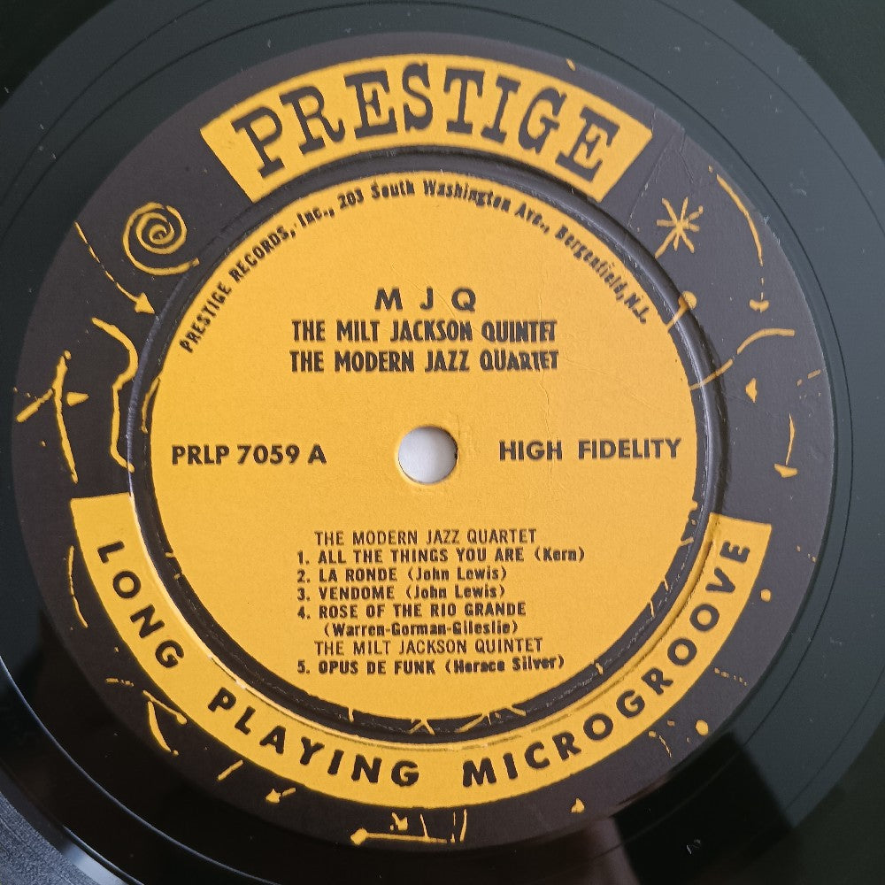 Modern Jazz Quartet & Milt Jackson - MJQ Mono DG - 1958 - PRLP 7059 - Used - VG++ - Vinyl