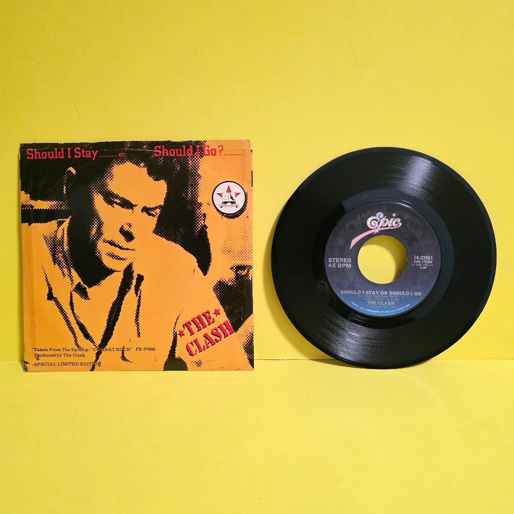 The Clash - Should I Stay Should I Go 7" - 1982 - 14-03061 - Used - VG++ - Vinyl