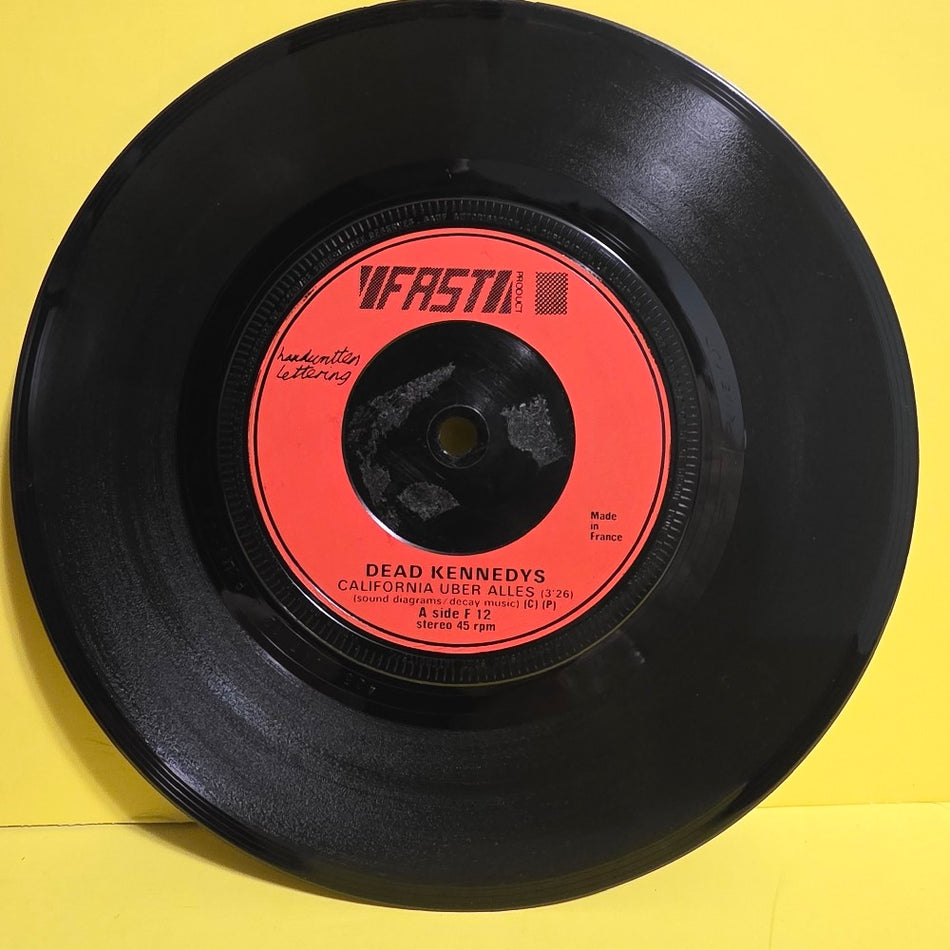 Dead Kennedy  - California Uber Alles 7" - 1979 - F 12 - Used - VG+ - Vinyl