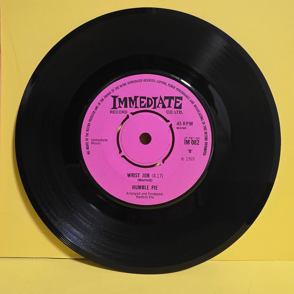 Humble Pie - Natural Born Bugie / Mono 7" UK - 1969 - IM 082 - Used - NM - Vinyl
